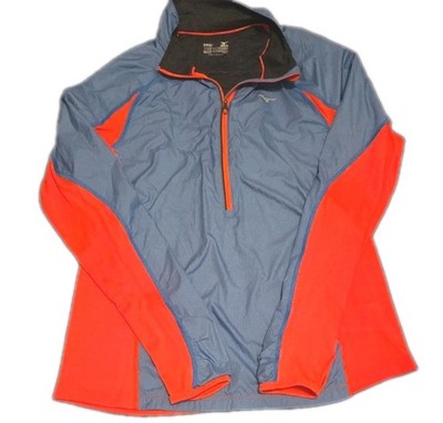Mizuno Running Womens Large Static Breath Thermo Jacket Blue-Orange SKU 309