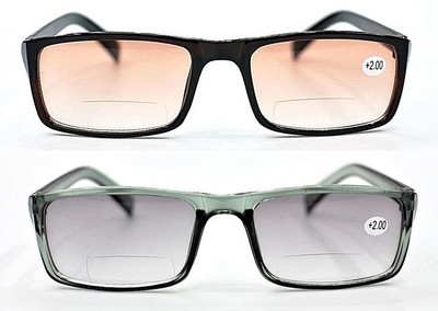 TN68 Bifokal getönte 3in1 Mehrzweck Lesebrille, Brille & Sonnenleser