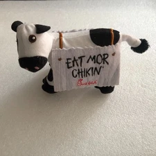 Chick Fil A Cow Eat Mor Chik'n More Chicken Small Plush Stuffed Animal 4" tall