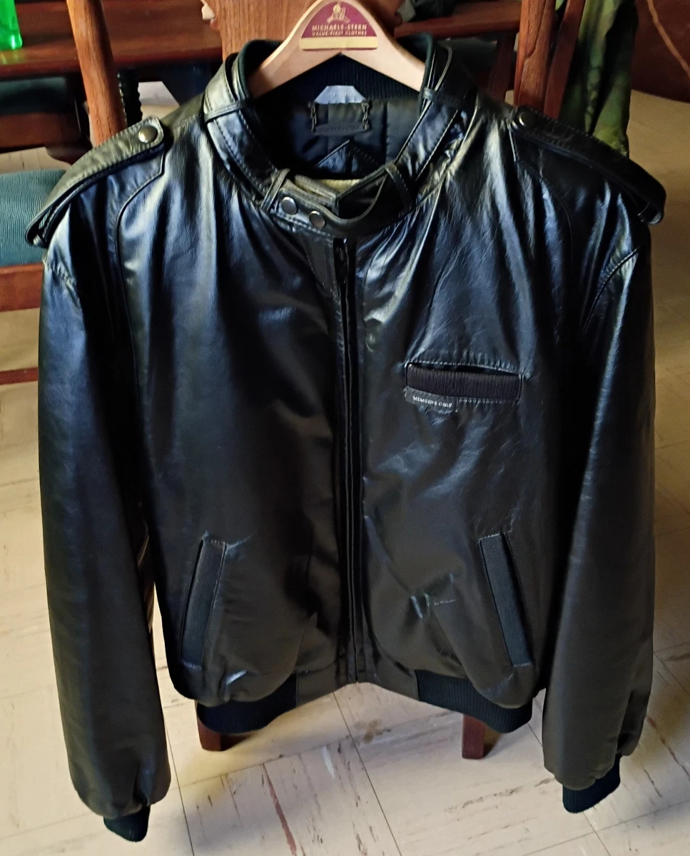 vintage members only leather jacket products for sale | eBay
