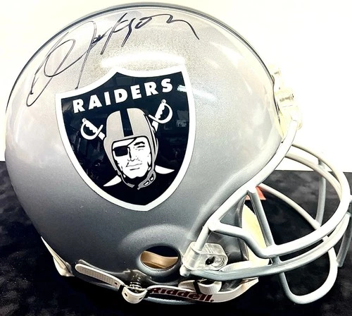 Bo Jackson Signed LA Raiders Full Size Authentic Ridell Helmet. Comes PSA/DNA .