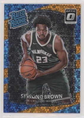 2017 Donruss Optic Rated Fast Break Orange Prizm Sterling Brown Rookie RC 7rd