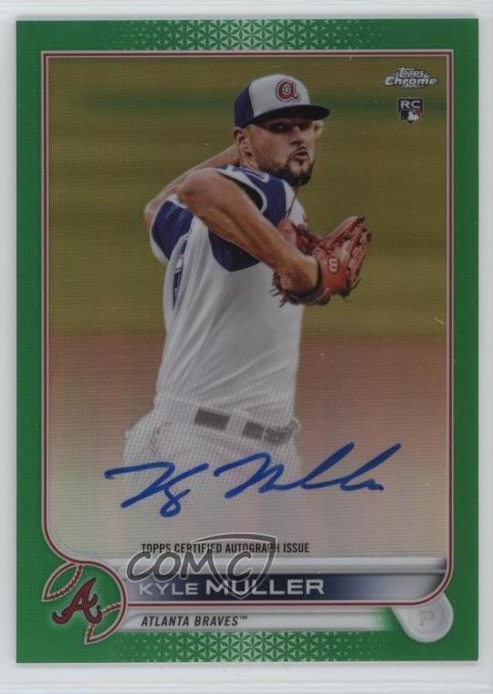 2022 Topps Chrome Rookie Auto Green Refractor /99 Kyle Muller #RA-KM Auto 0yq9