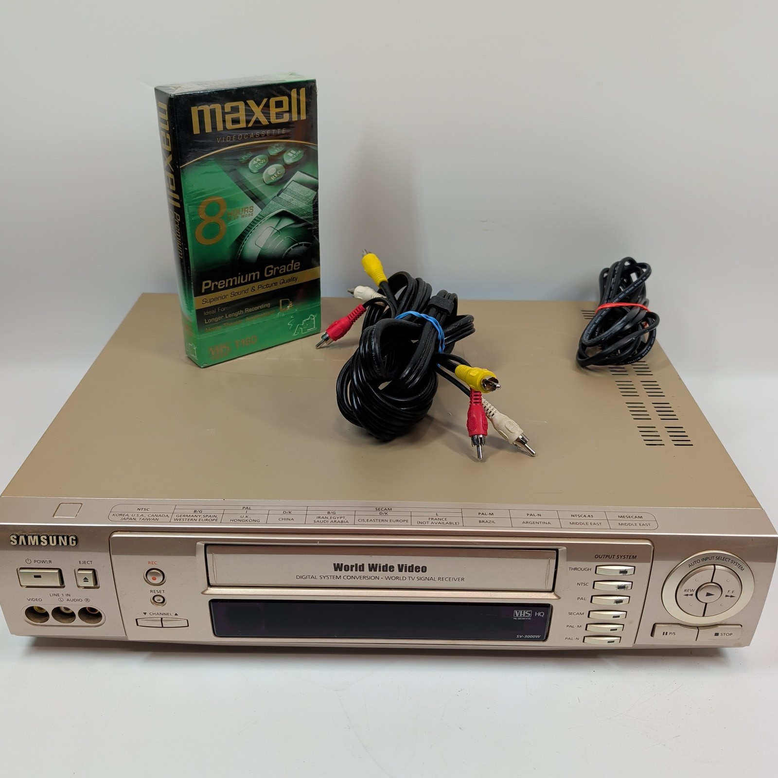 Samsung SV-3000W World Wide Video VCR VHS HQ Multi System PA