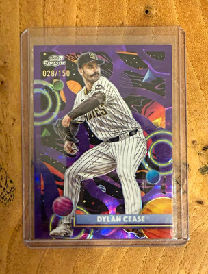 Topps 2025 Cosmic Chrome Purple Nebula Refractor Dylan Cease #168 /150 Padres