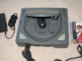 Neo Geo CDZ CD-T02 Console with 2 Controllers & Video Game