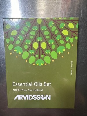 Essential Oils Set 100% Pure And Natural Arvidsson New On Box