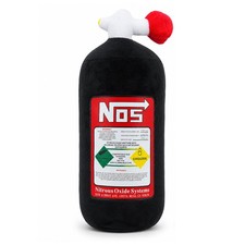 Car Lumbar Pillow NOS Pillow Bottle Car Headrest Pillow Soft Plush Neck Suppo...