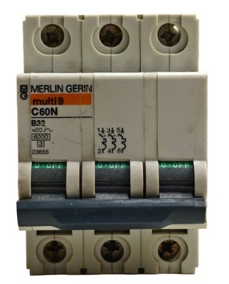 Merlin Gerin multi9 C60N B32 400VAC 23665 Leitungsschutzschalter Leitungsschu...