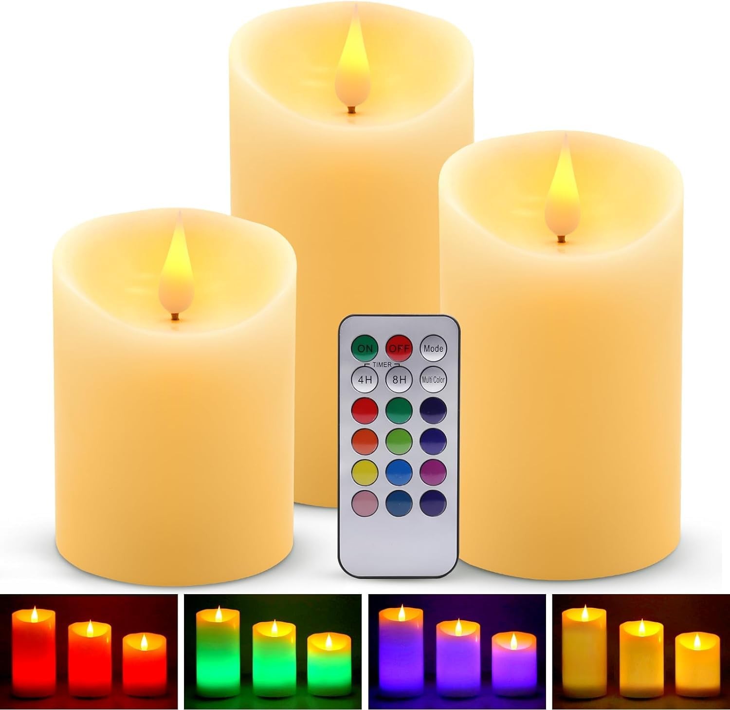 Lampe bougie LED anti-incendie pour maison avec enfants sans fumée et sans coulure