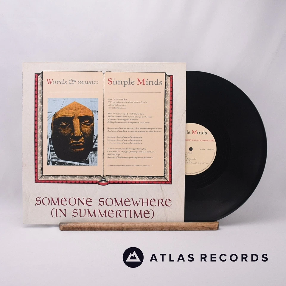 Simple Minds Someone Somewhere (In Summertime) 12" Single Vinyl Record - EX/EX - Image 2 of 4