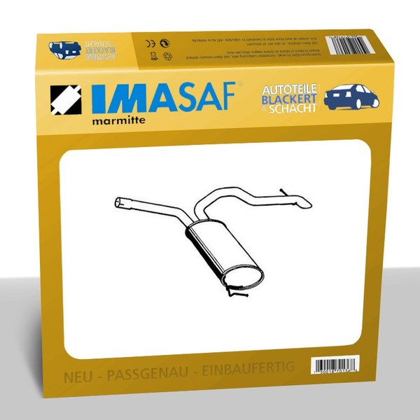 Imasaf ESD Auspuff Endtopf für Opel/Renault Primastar/Vivaro Combi/Vivaro/Trafic-image
