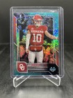 2025 Bowman Chrome University Football Aqua Mini-Diamond Refractor John Mateer #1 PSA 10