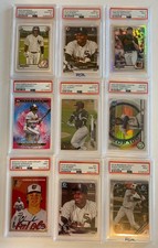 MLB Topps & Bowman Chrome PSA Graded Rookie & Prospect Lot (9) with /99 /499