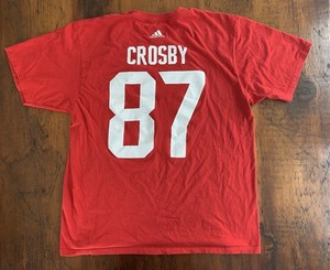 Sidney Crosby Team Canada 2016 World Cup of Hockey T Shirt #87 Red Men’s XL