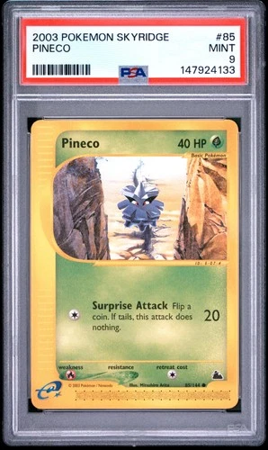 2003 POKEMON SKYRIDGE #85 PINECO PSA 9
