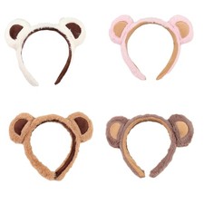 Plush Little Bear Headbands Furry Cartoon Animal Ears Hair Hoop Hair Accessories