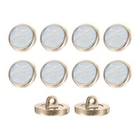 "10 StüCk Runde KnöPfe 18Mm/0.7\" Dekorative Resin KnöPfe Himmelblau"