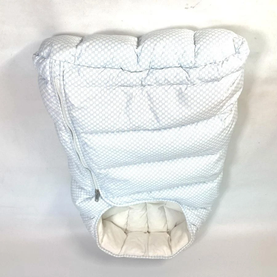 GUCCI Couverture Bébé GG Emmaillotage Emmaillotage Couette Accessoires Nylon Blanc Enfants
