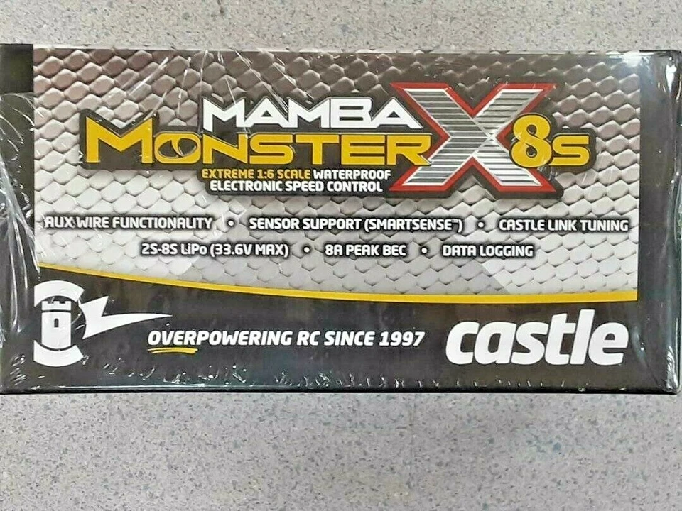 Castle Creations Mamba Monster X 8S 1/6 Brushless ESC 010-0165-00 Brand New!! - Image 3 of 4