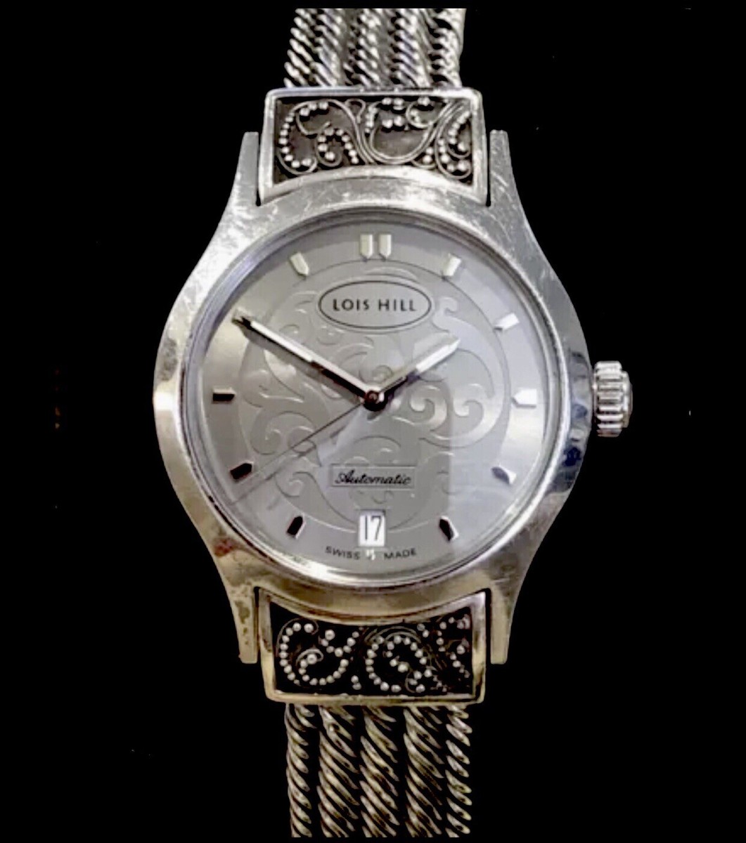 LOIS HILL Automatic Silver Grey Round Sterling Silver  display picture 2