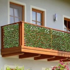 Paradise Artificial Ivy Expandable Privacy Fence Screen 1Pc-Faux Greenery Wall G