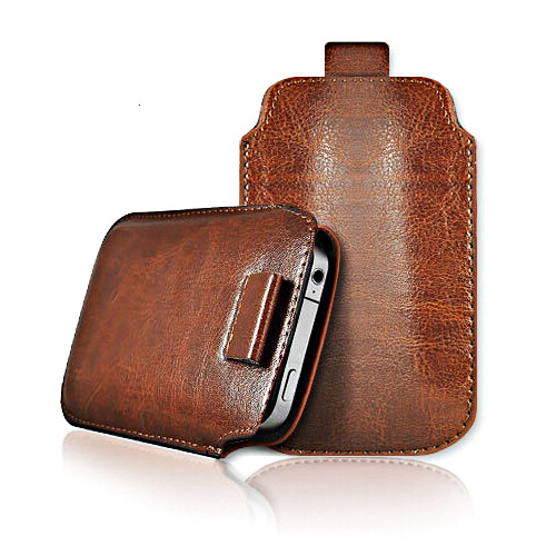 QUALITY LEATHER PULL TAB CASE COVER POUCH SLEEVE FOR NOKIA & DORO