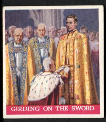 Tabakkarte, Phillips, Krönung ihrer Majestäten, 1937 Medium, Gürtel, #11