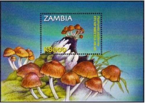 Zambia #SGMS898c nuovo di zecca s/s 2002 Psathyrella Piluliformis [994] - Foto 1 di 1