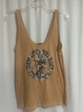 Obey Tank Top Womens Small Made in USA Tee Then Lost Soul Blues T5