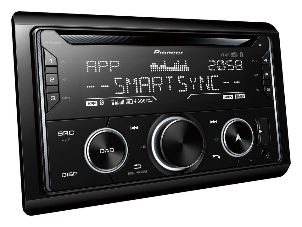Pioneer FH-S820DAB Stereo DAB Bluetooth Spotify CD USB 2-Din Per iPhone Android - Immagine 2 di 4