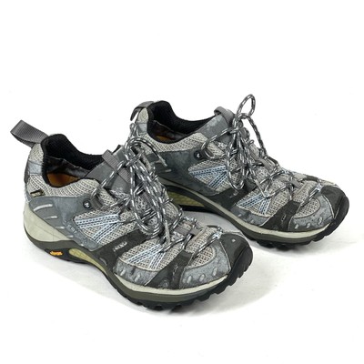 Merrell Shoes Womens Size 6.5 Siren Sport Gore-Tex Grey Hiking Lace Up Outdoor
