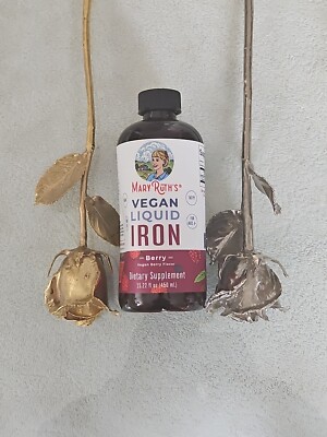 Mary Ruth's liquid Iron Supplements for women, men & kids 15.22fl oz, EXP:10/25