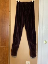 Vintage 1970's Calvin Klein Rare Velour/Velvet High Rise Boot Cut Pants 