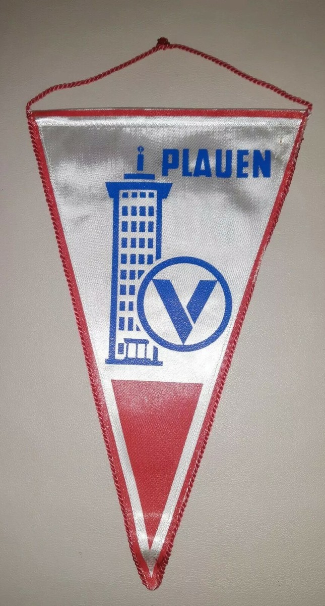 Fanion Vintage BSG Moteur Wema Plauen - RDA Football DTSB VFC Plauen - Allemagne