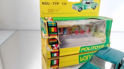 Politoys Export 543 NSU Typ 110 Green Metallic Italy 1:43 Mint in