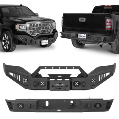 Fit GMC Sierra 1500 2016 2017 2018 Steel Front Winch Bumper or Rear Step Bumper
