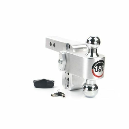 Weigh Safe Hitches CTB4-2 Adjustable 180 Degree 4" Drop Hitch Ball Mount