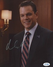 Matt Damon Adjustment Bureau Autographed Signed 8x10 Photo ACOA COA 