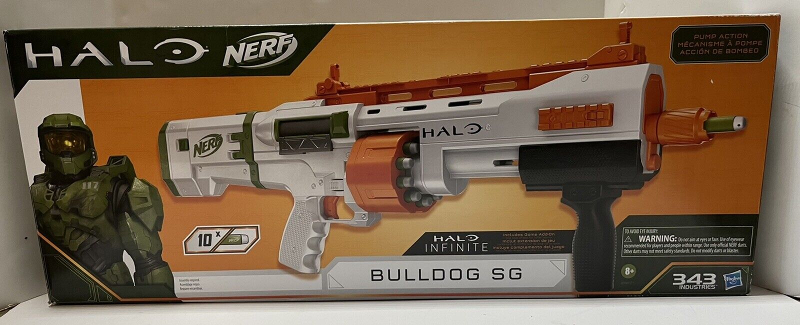 Halo NERF Gun Shotgun Bulldog SG Dart Blaster Pump Action  Lot Of 4 No DLC