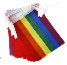 Pride Rainbow Flag Stringer/Banner Party, Outdoor, Yard Decoration