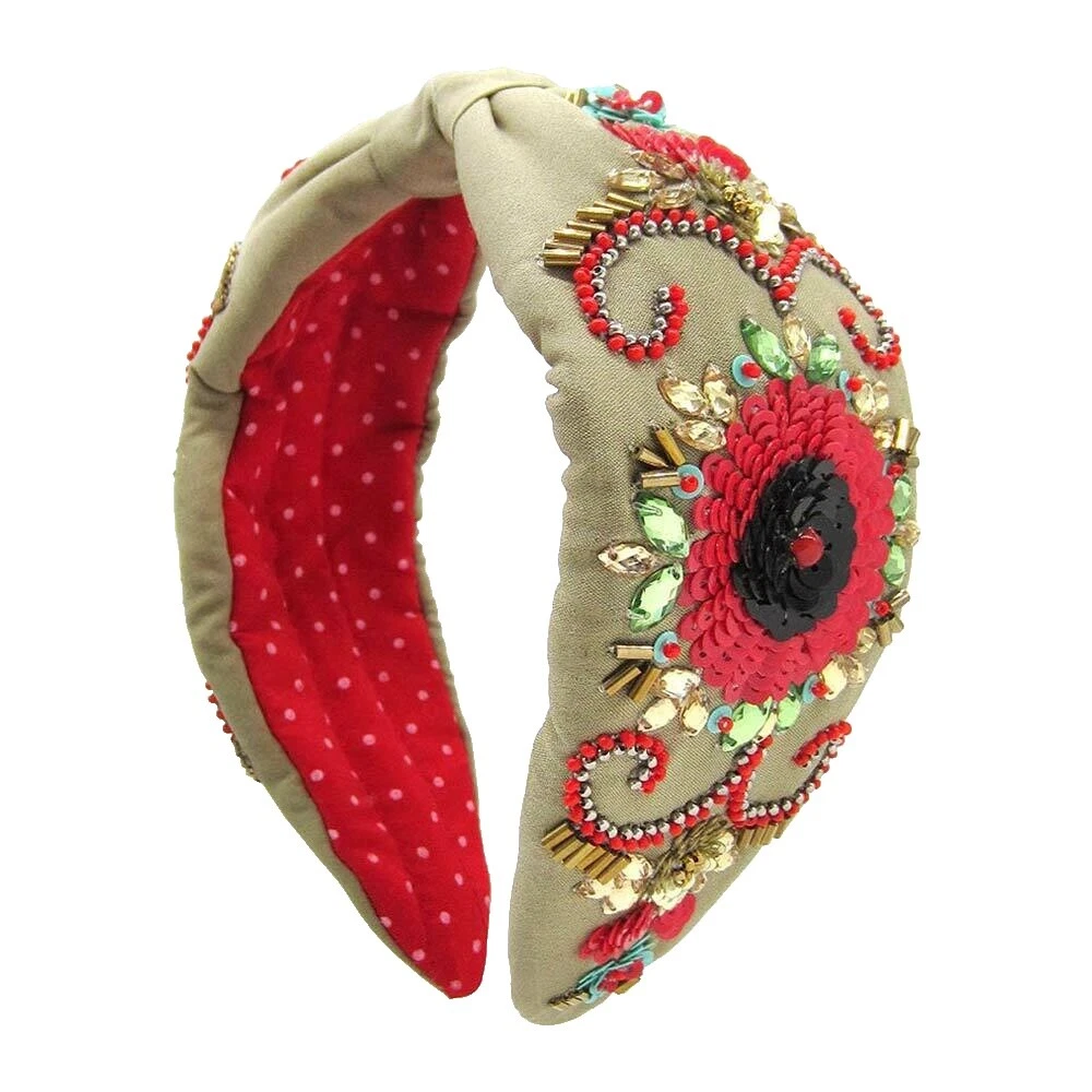 Accesorios para Cabello Diadema de flores de mezcla de algodón para mujeres