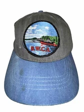 B.W.C.A. Minnesota Boundary Waters Hat Cap Blue Gray w Patch Strap Buckle