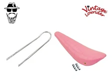 20" ORIGINAL LOWRIDER Sparkle Pink BANANA SEAT W/Chrome Sissy Bar 20" Bicycle