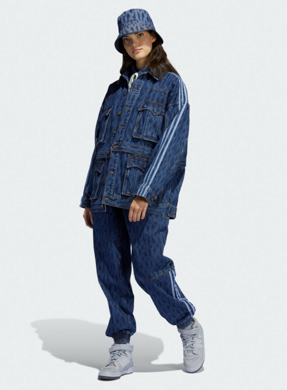 ADIDAS ORIGINALS X IVY PARK MONOGRAM DENIM LOOSE TRACK ADIDAS ORIGINALS X IVY PARK MONOGRAM DENIM LOOSE TRACK