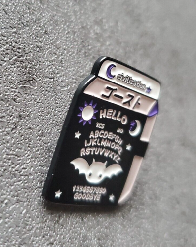 Civilization Carton Featuring a Bat - Enamel Collectors Pin - Picture 3 of 5