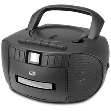 GPX Cassette/CD/Radio Boombox, Black, BCA209B