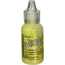 Bonding_adhesives Yellow Glitter Glue 12Oz Non Toxic Ideal For Paper Crafting