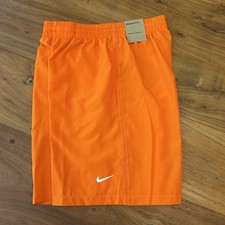 Nike KIDS Dri-FIT Basketball Shorts LARGE Lightweight Elastic Waist Orange NWT