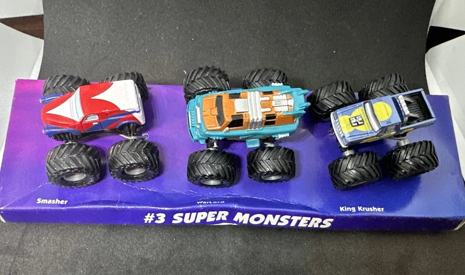 Micro Machines #3 Super Monsters W/Original Display, Monster Trucks 1996 Galoob - Image 2 of 4